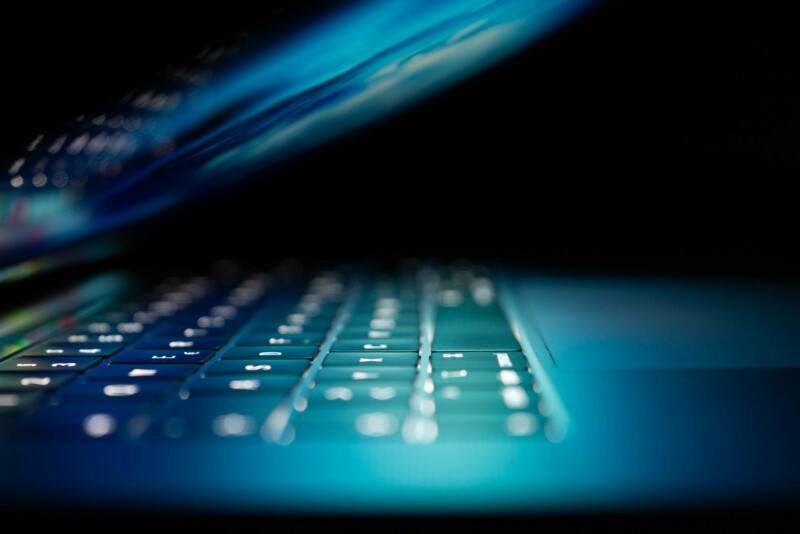 Laptop close up
