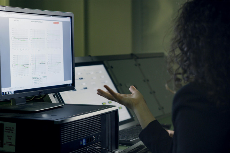 Technology workspace with multiple monitors